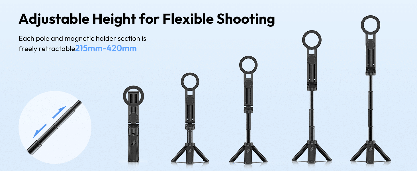 Ulanzi JJ03 3 in 1 Magnetic Phone Tripod with Remote Control