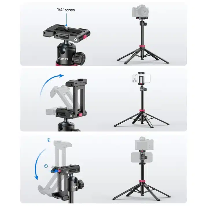Ulanzi MT 44B 2 in 1 Selfie Stick Quadpod 5