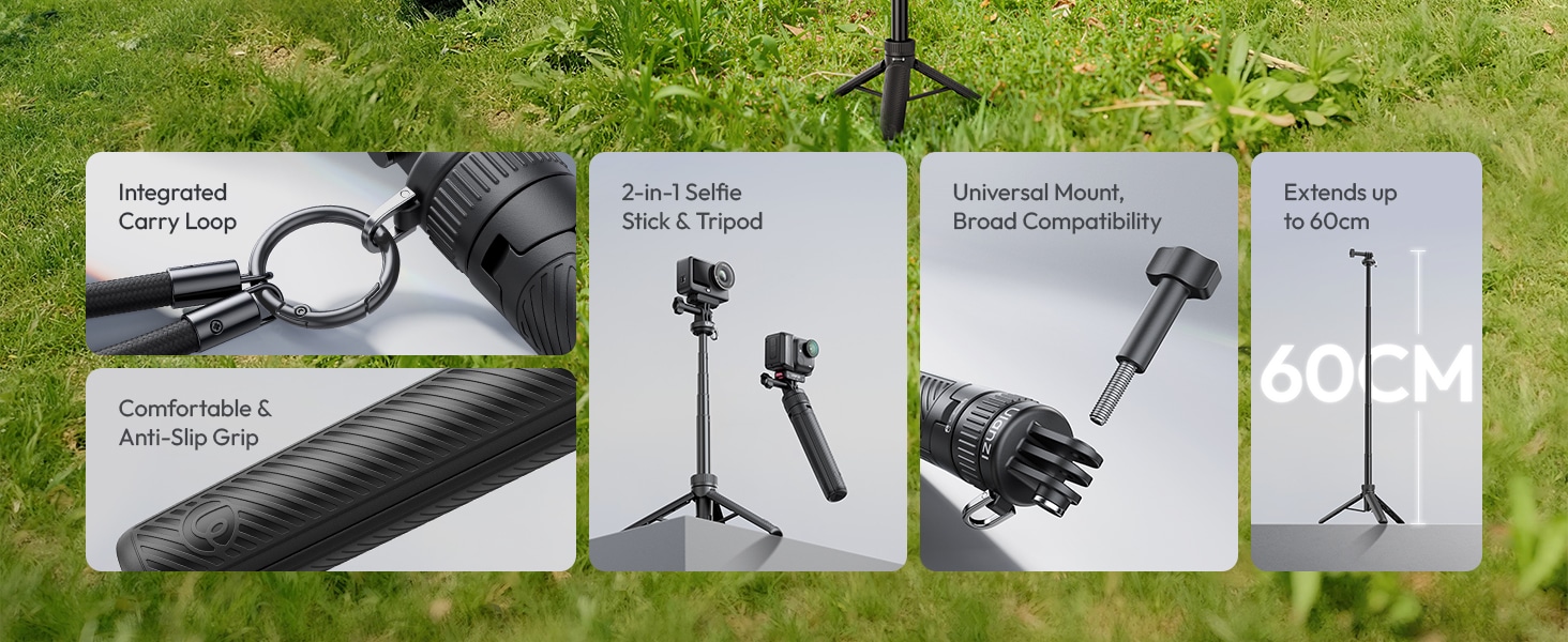 Ulanzi MT92 Action Camera Selfie Stick 2