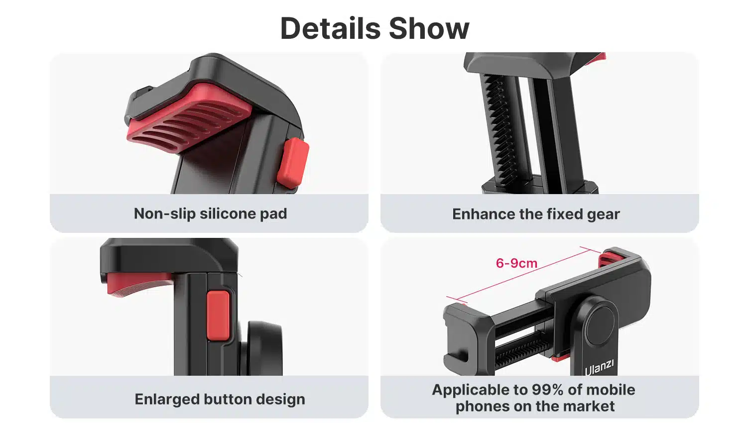 Ulanzi ST 06S Multifunction Cold Shoe Smartphone Holder 1