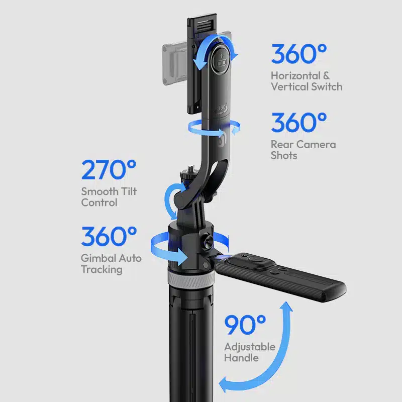 Ulanzi TT23 Auto Tracking Selfie Stick Tripod 2