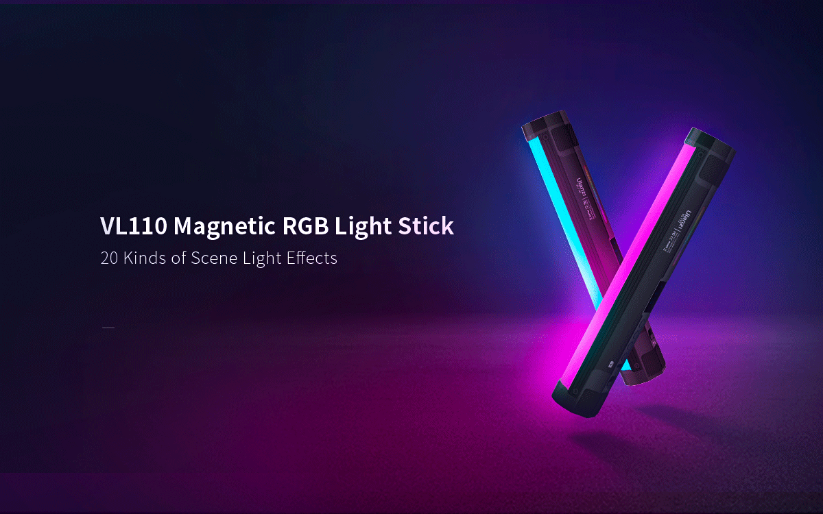 Ulanzi VL110 Magnetic RGB LED Tube Light 2