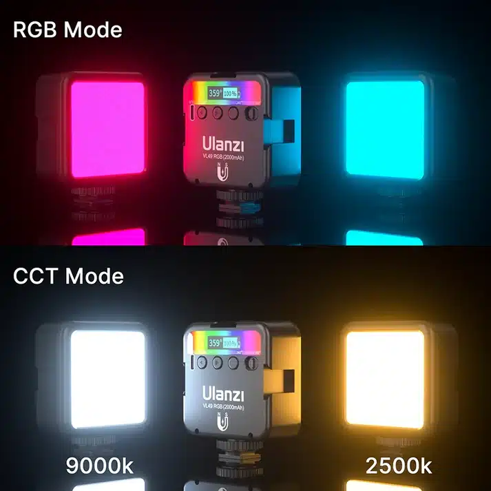 Ulanzi VL49 RGB Mini Rechargeable Light 1