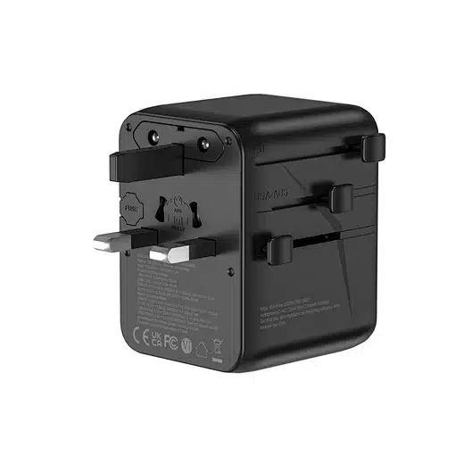 WiWU Wi-UA010 45W Aramid Fiber Warrior GaN Universal Adapter 3C2A