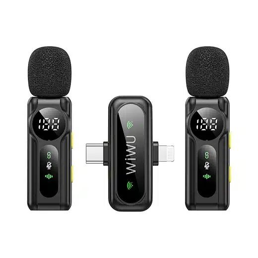 WiWU Wi-WM007 Dual Wireless Lavalier Microphone