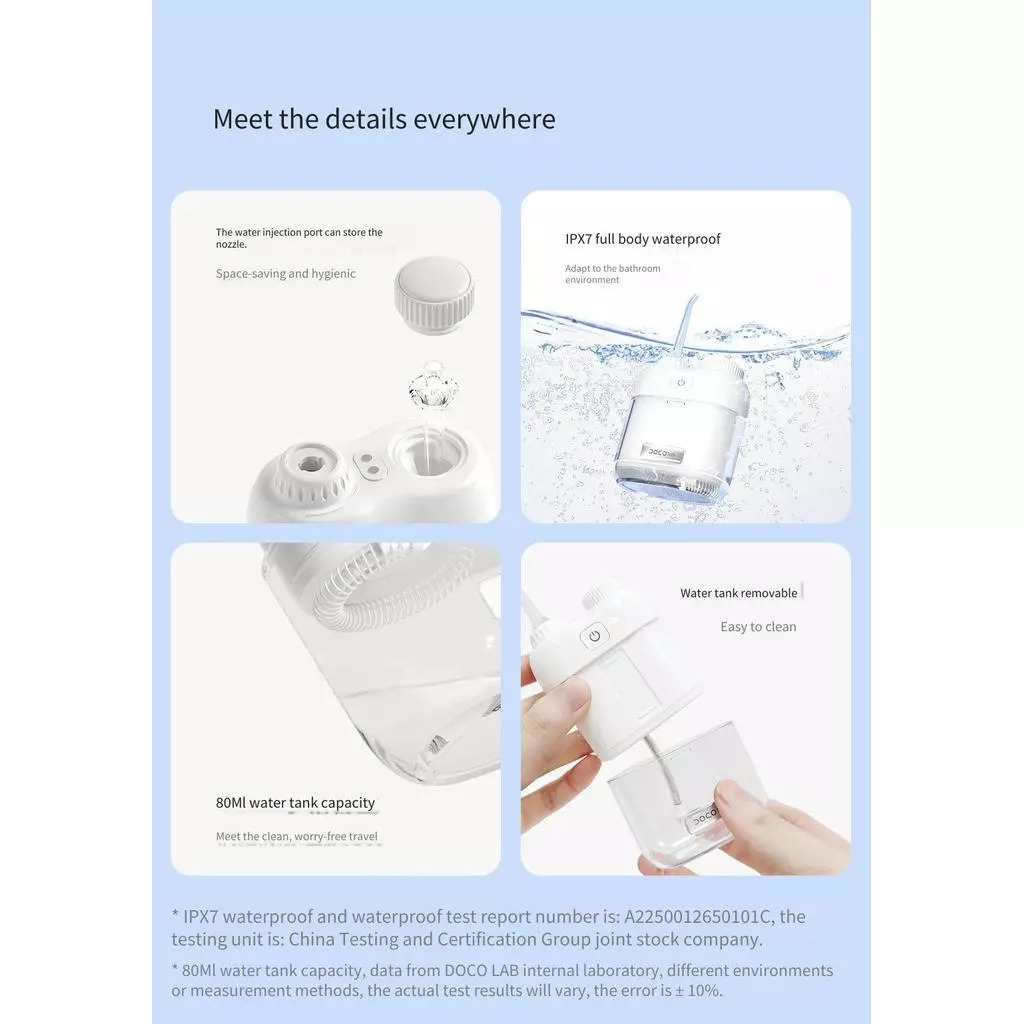 Xiaomi DOCO Lab CY001 Mini Water Flosser 5