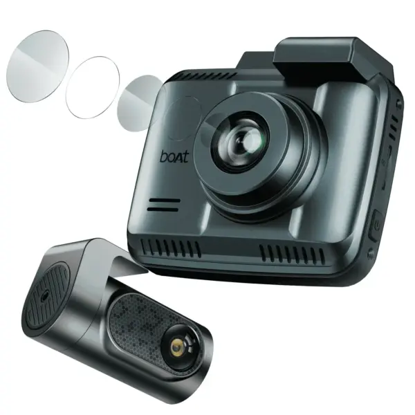 boAt HIVE Dashcam F1 - 4K Dual-Channel Dashcam with Sony STARVIS Sensor & ADAS