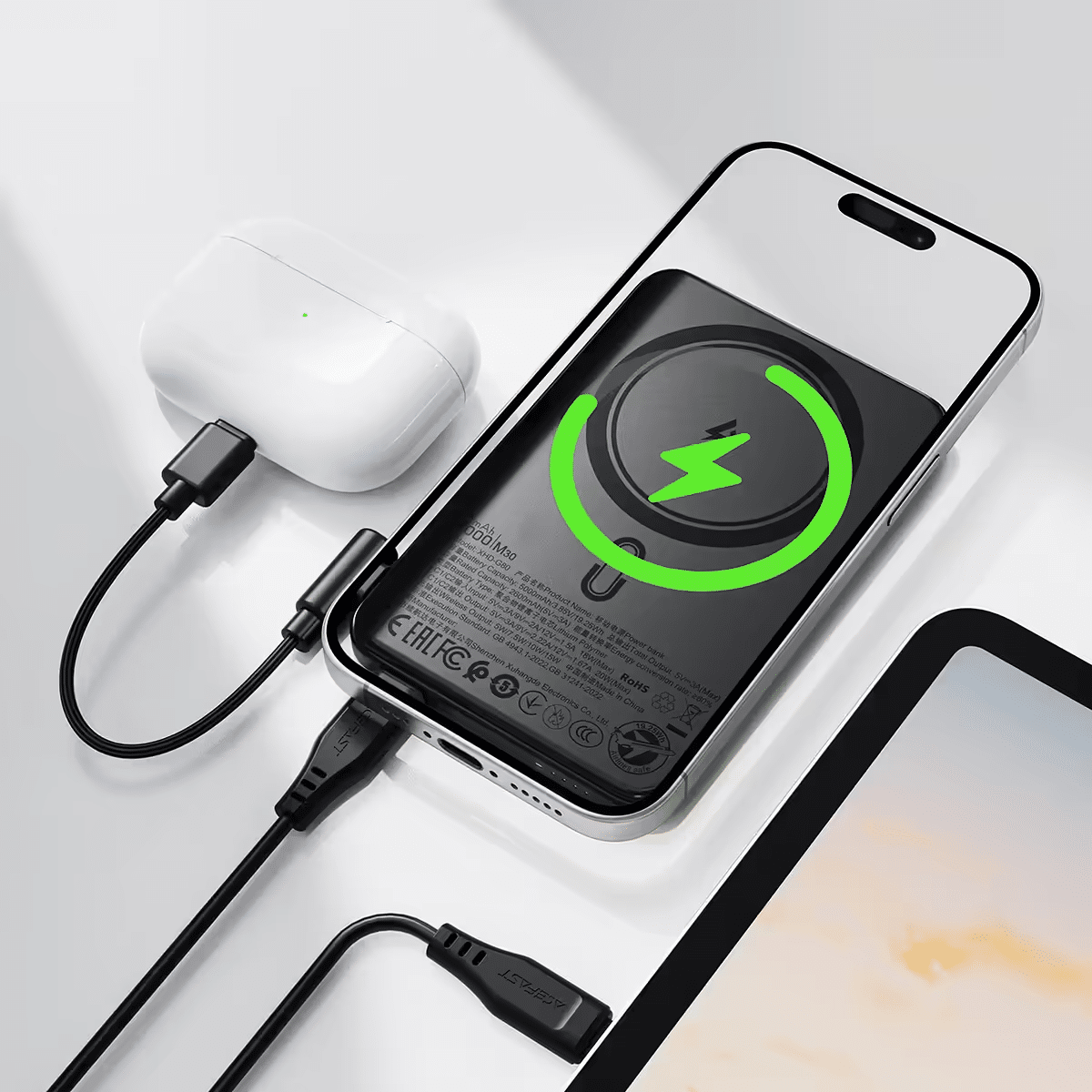 ACEFAST M30 Power Bank 5000mAh with Magnetic Wireless Charging 2
