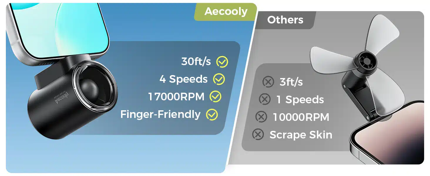 Aecooly PK01 F1 Powerful Type C Phone Fan Air Mate 2