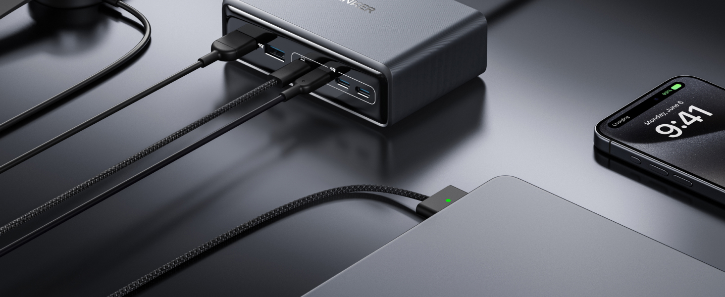 Anker A2683 Prime Charger 200W 6 Ports GaN 2