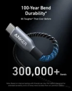 Anker A88E2 Prime USB-C to USB-C Cable (240W, Upcycled-Braided)