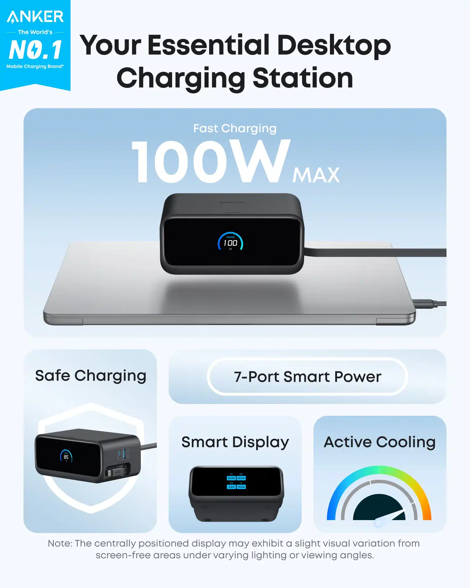 Anker A91C8 Nano Charging Station 7 in 1 100W 3