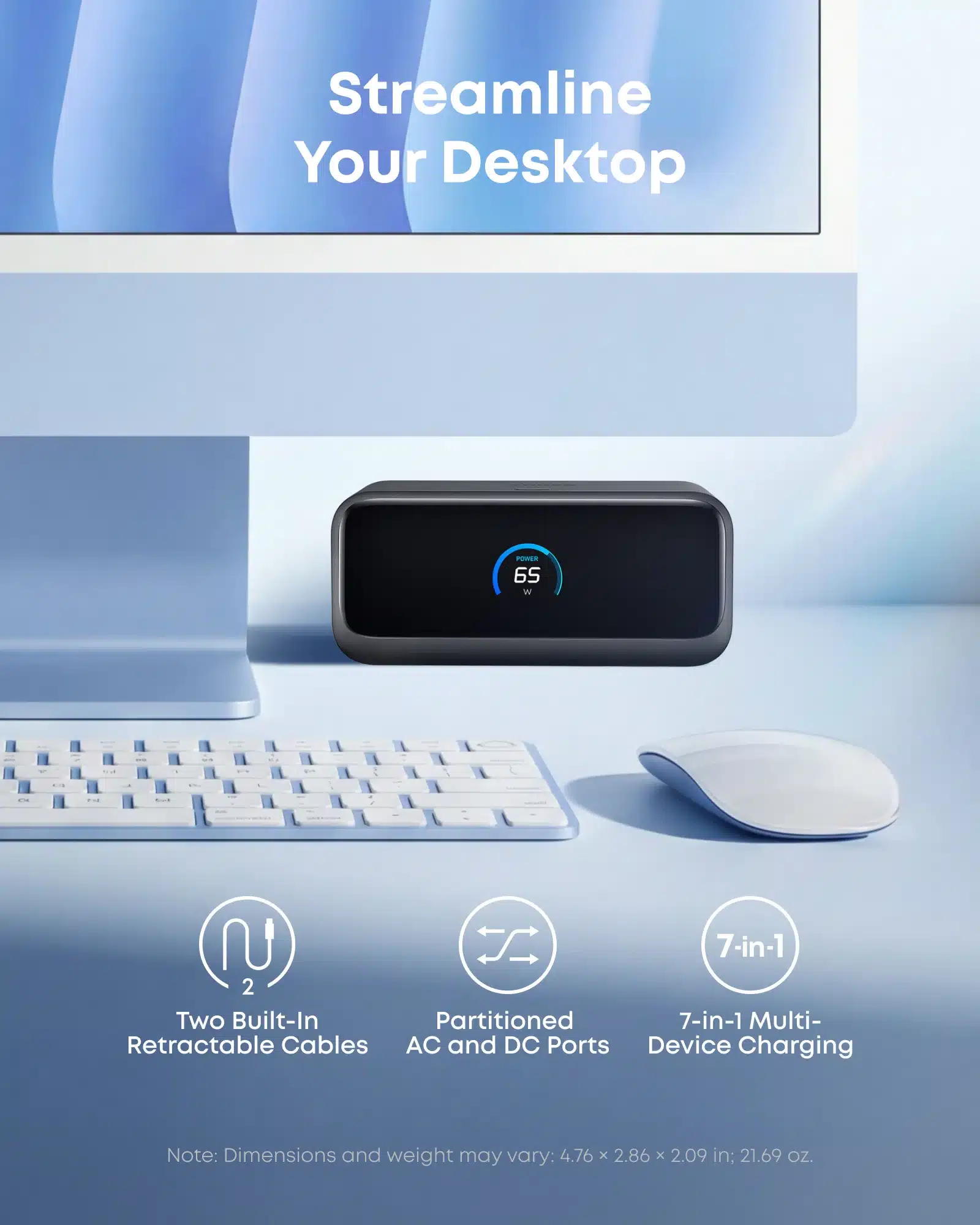 Anker A91C8 Nano Charging Station 7 in 1 100W 4