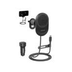 Anker B2932 MagGo Wireless Car Charger (Pad, Built-In USB-C Cable)