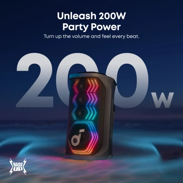 Anker Soundcore Rave 3S AI Karaoke Party Speaker 200W