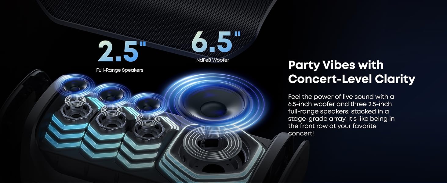 Anker Soundcore Rave 3S AI Karaoke Party Speaker 200W 3