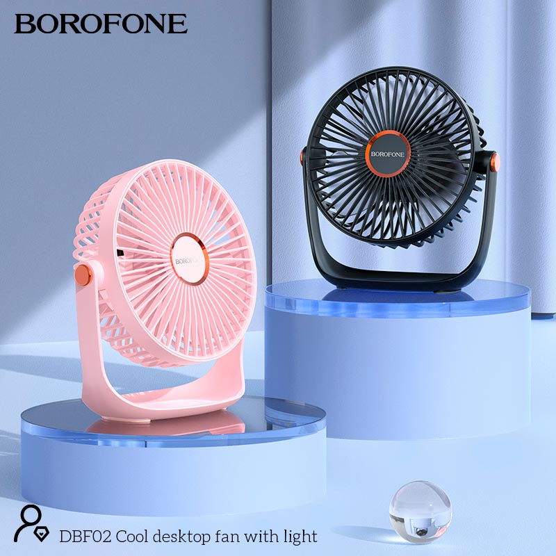 BOROFONE DBF02 Cool Desktop Fan with Light 1