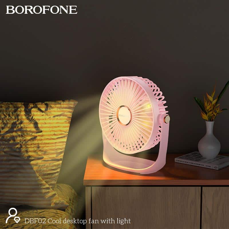 BOROFONE DBF02 Cool Desktop Fan with Light 2