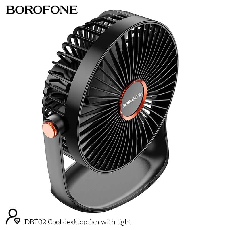 BOROFONE DBF02 Cool Desktop Fan with Light 3