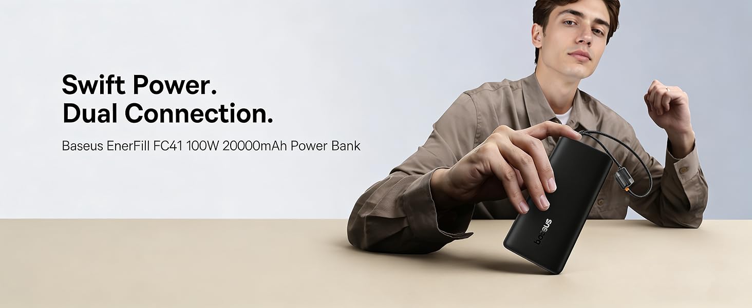 Baseus EnerFill FC41 Digital Display Power Bank 20000mAh 100W 1
