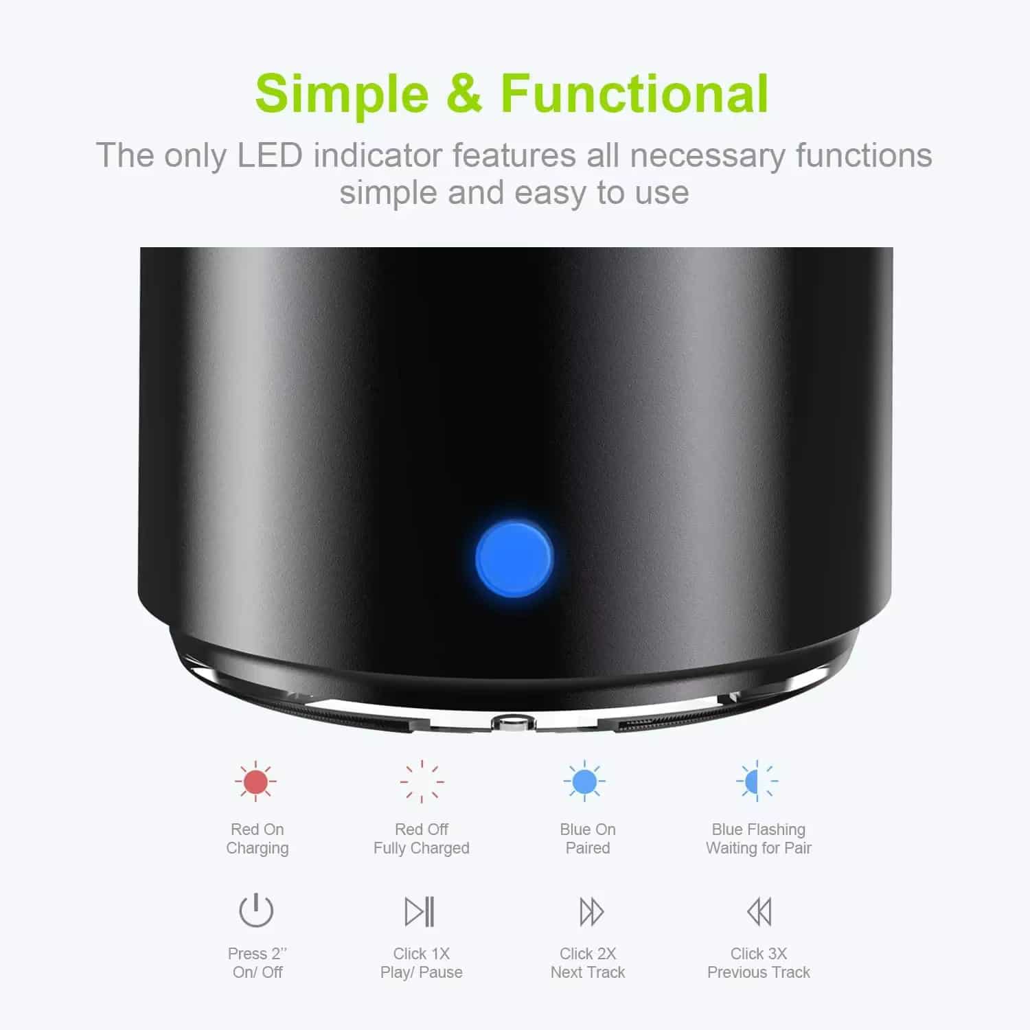EWA A106 Pro Portable Bluetooth Speaker 1