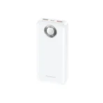 • Foneng PX102 20000mAh 22.5W Fast Charging Power Bank (3 Outputs) is a high-capacity and reliable portable charging solution designed for users who need stable multi-device charging with fast power delivery performance. Featuring a 20000mAh high-density polymer battery system, 22.5W fast charging support, and triple output ports, the PX102 ensures efficient and safe charging for smartphones, tablets, and other USB-powered devices. Its durable design, intelligent power regulation, and wide compatibility make it suitable for daily use, travel, and backup power needs. • 20000mAh High-Capacity Dual Battery System (1260110 ×2) provides extended backup power for multiple device charges, ensuring long-lasting usage throughout the day. • 22.5W Fast Charging Output Support delivers efficient and rapid charging performance for compatible smartphones and accessories. • Triple Output Ports (USB-C + USB-A + Shared Output System) allow simultaneous charging of multiple devices with stable power distribution. • USB-C PD Fast Charging Output (Up to 20W) supports 5V/3A, 9V/2.22A, and 12V/1.67A output for modern smartphones and devices. • Advanced PPS Smart Charging (5.0–5.9V/3A & 5.0–11V/2A) ensures optimized voltage control for safer and more efficient charging. • USB-A Output with 22.5W SCP Fast Charging Support delivers high-speed charging (10V/2.25A, 9V/2A, 12V/1.5A) for a wide range of devices. • High-Density Polymer Battery Construction ensures stable performance, safety, and efficient energy conversion. • Type-C Fast Input Charging (5V/3A, 9V/2A) allows quicker recharging of the power bank itself. • Durable Portable Design (145 × 70 × 30 mm, 420g) balances large capacity with portability for everyday and travel use. • Wide Device Compatibility supports smartphones, tablets, earbuds, and other USB-powered gadgets with ease. Specifications Product Name: Foneng PX102 20000mAh 22.5W Fast Charging Power Bank (3 Outputs) Brand: • Foneng Model: • PX102 Battery Capacity: • 20000mAh Battery Type: • Polymer Battery (1260110, 10000mAh ×2) Output Power: • Up to 22.5W Max Fast Charging Output Interfaces: • USB-C Output: 5V/3A, 9V/2.22A, 12V/1.67A (PD 20W) • PPS: 5.0–5.9V/3A, 5.0–11V/2A • USB-A Output: 5V/3A, 9V/2A, 12V/1.5A, SCP 10V/2.25A (22.5W Max) Input Interface: • Type-C Input: 5V/3A, 9V/2A Dimensions: • 145mm × 70mm × 30mm Weight: • ~420g Colors: • Black • White Features: • 20000mAh high capacity • 22.5W fast charging • Triple output support • PPS smart charging • Dual battery cell system • Type-C fast input • Multi-device compatibility