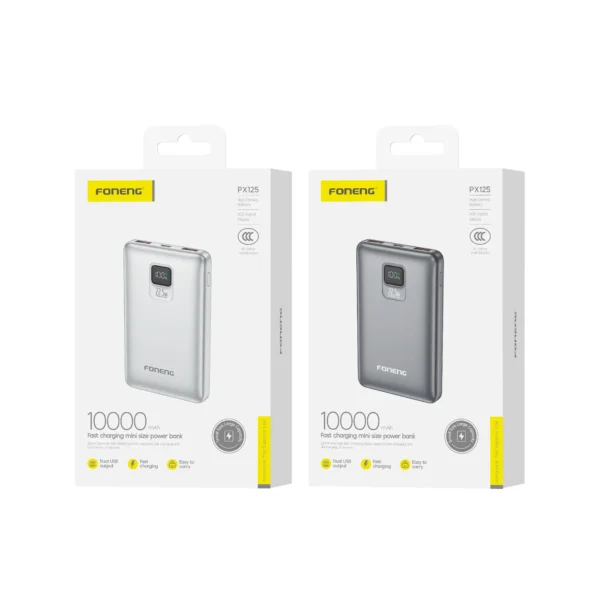 Foneng PX125 10000mAh Power Bank (22.5W & 3 Outputs)