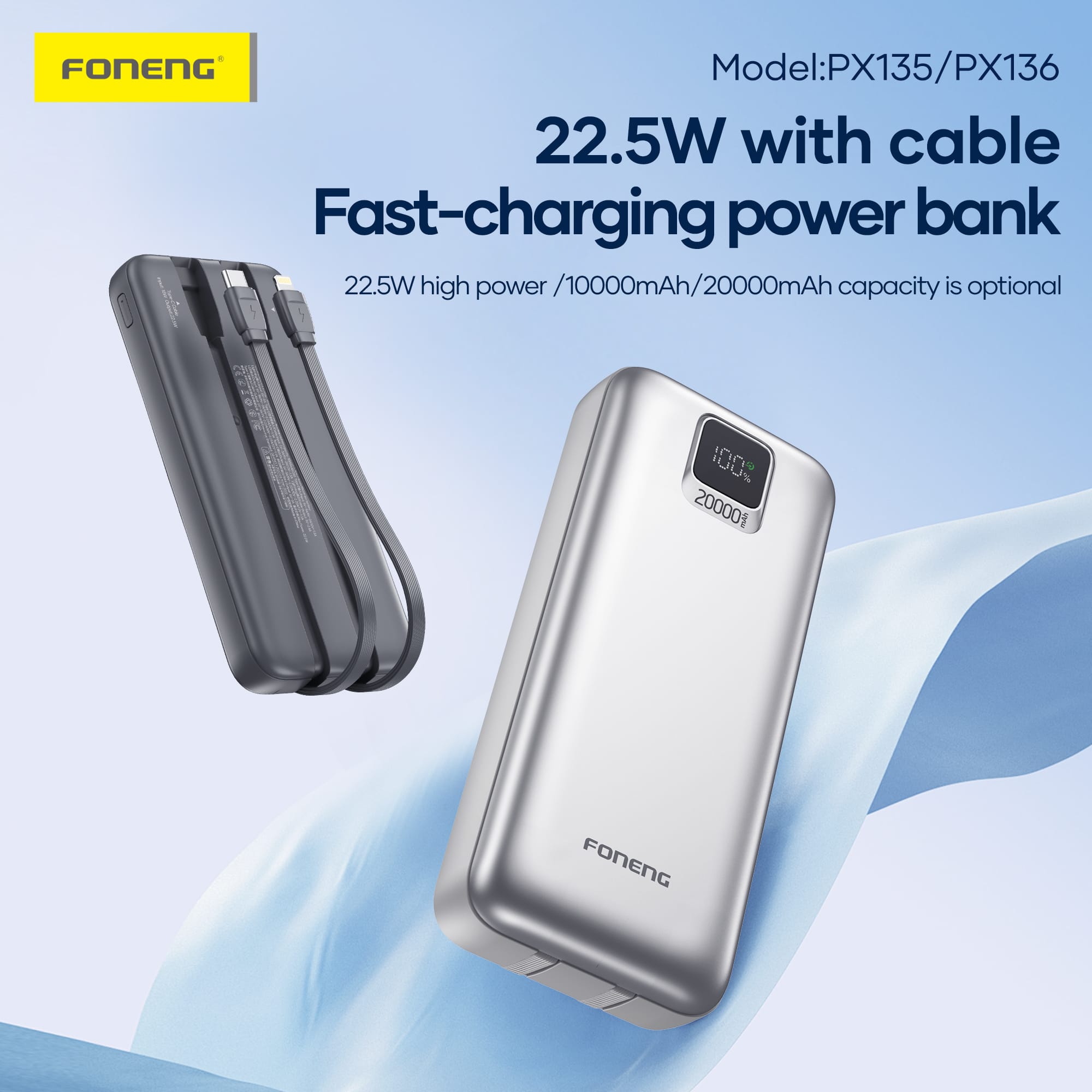 Foneng PX135 10000mAh Power Bank 22 2