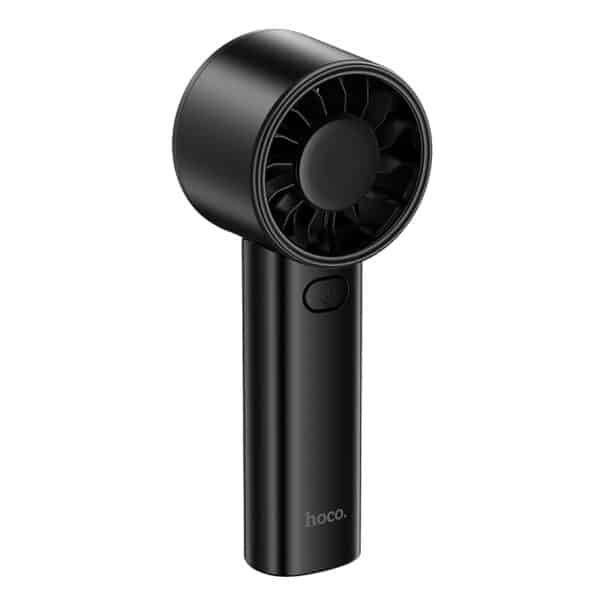 • Hoco HX600 Portable Handheld Fan is a compact and lightweight personal cooling fan designed for daily portable use. With a stylish ergonomic body, three adjustable wind speeds, and a rechargeable 1200mAh battery, this fan is ideal for commuting, office desks, travel, outdoor walks, and summer activities. Its portable size and low-weight design make it easy to carry in your hand or bag while delivering refreshing airflow anytime you need it. • Compact Portable Design makes it easy to carry in bags, backpacks, or by hand for cooling on the go. • Lightweight 85g Body ensures comfortable long-term handheld use without fatigue. • 3 Adjustable Airflow Speeds allow users to choose between gentle breeze, medium airflow, or strong cooling wind. • Rechargeable 1200mAh Battery provides cordless convenience for indoor and outdoor use. • Up to 4.5 Hours Runtime offers extended cooling depending on selected speed mode. • USB Rechargeable Function enables convenient charging from adapters, laptops, power banks, or car chargers. • Strong Airflow Output helps cool down quickly during hot weather or travel. • Durable ABS + PC Construction provides long-lasting strength with a modern finish. • Simple One-Hand Operation makes speed adjustment easy and practical. • Travel-Friendly Size is perfect for office desks, classrooms, home use, camping, or public transport. Specifications Product Name: Hoco HX600 Portable Handheld Fan Brand: • Hoco Model: • HX600 Type: • Portable Rechargeable Handheld Fan Material: • ABS • PC • Electronic Components Battery Capacity: • 1200mAh Charging Time: • Approximately 3 Hours Usage Time: • Approximately 1.5 – 4.5 Hours Speed Levels: • 3 Adjustable Airflow Modes Noise Level: • 70dB Dimensions: • 133 × 52 × 41 mm Weight: • 85g Features: • Lightweight portable design • 3-speed airflow control • Rechargeable battery • USB charging support • Comfortable handheld grip • Durable construction • Ideal for travel and daily use