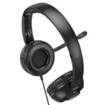 Hoco W112 Wired Headphones With Mic 3.5mm Plug - Image 4