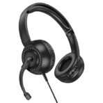 Hoco W112 Wired Headphones With Mic 3.5mm Plug - Image 3