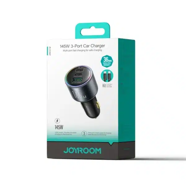 JOYROOM JR-CCN07 145W 3-Port Car Charger