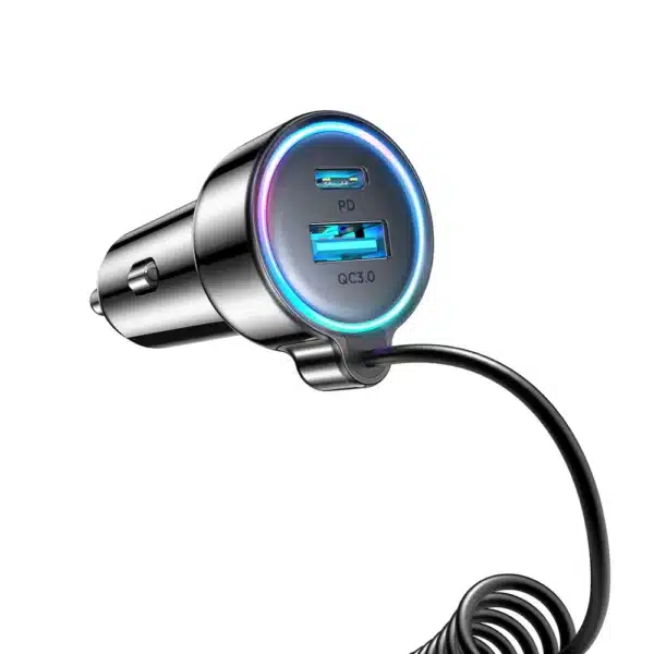 JOYROOM JR-CL07 90W 3-in-1 Wired Car Charger