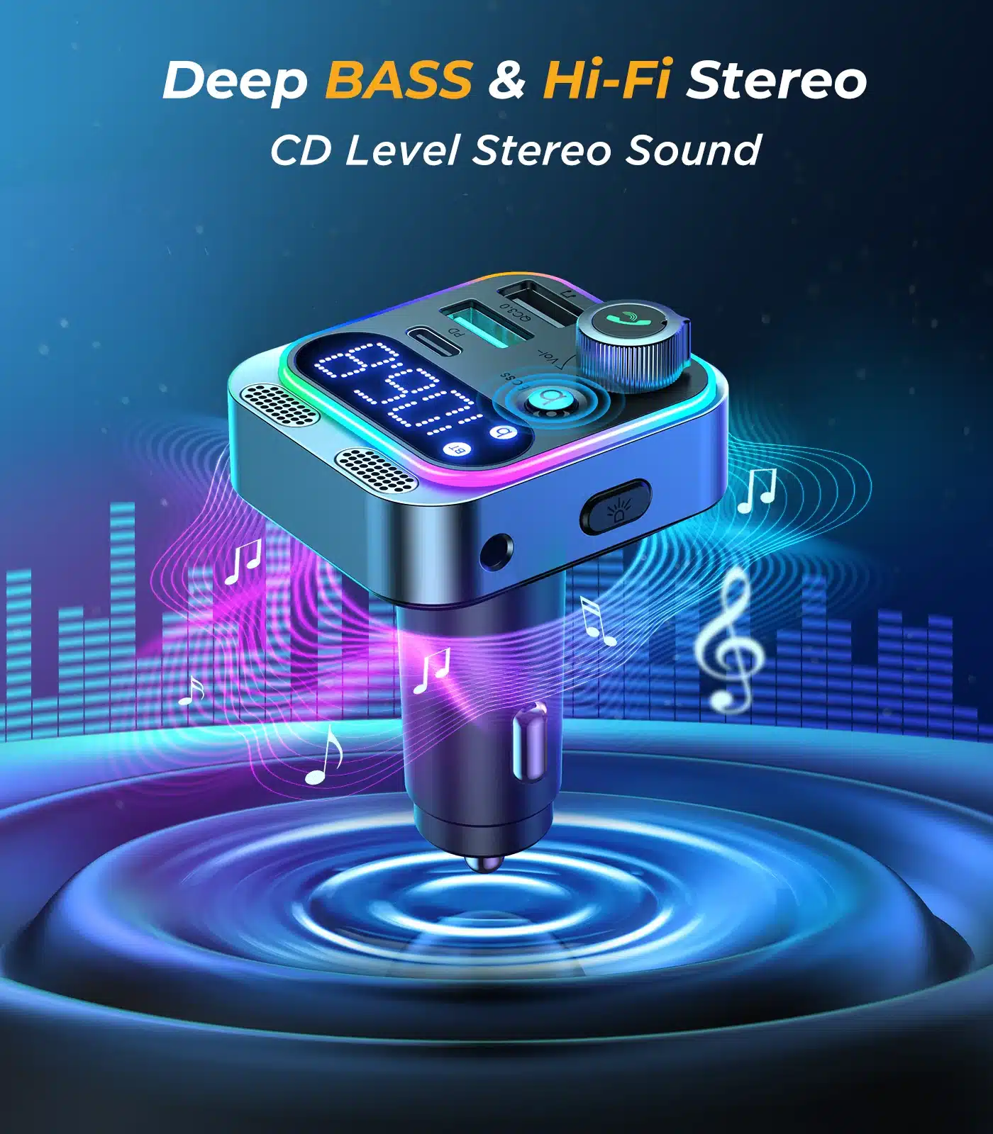 JOYROOM JR CL16 48W Car Bluetooth Transmitter 1