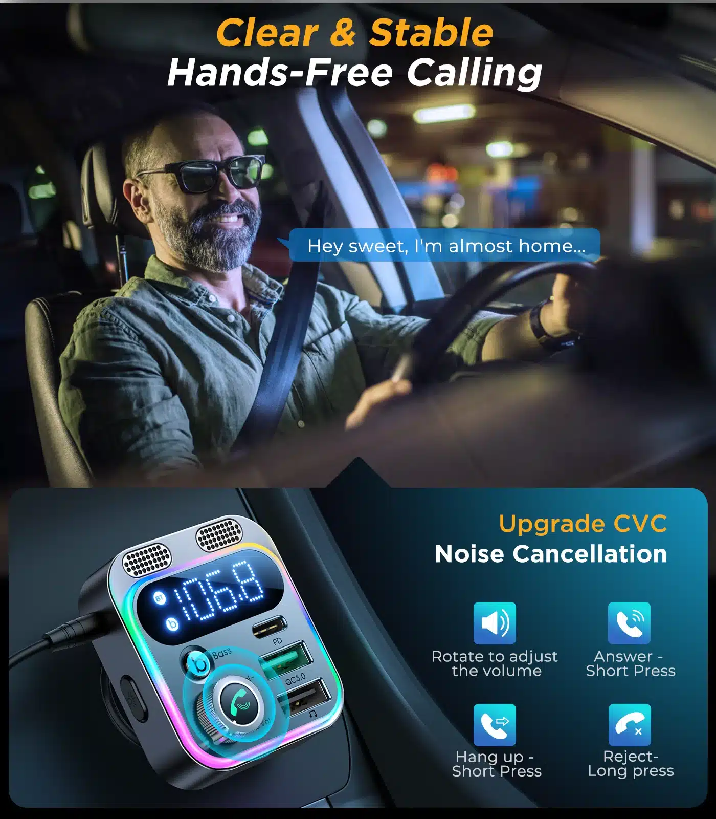 JOYROOM JR CL16 48W Car Bluetooth Transmitter 3