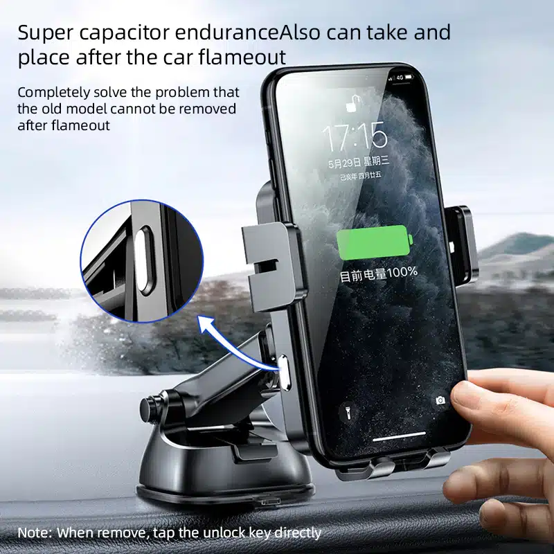 JOYROOM JR ZS219 Triaxial Electric Wireless Charging Car Holder 3