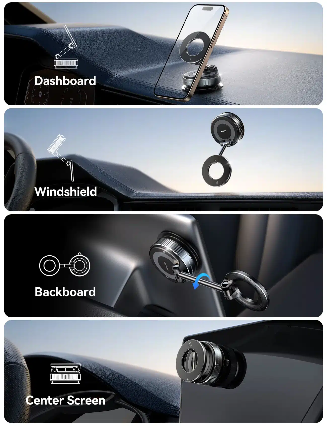 JOYROOM JR ZS501 Magsafe Suction Cup Phone Mount 1