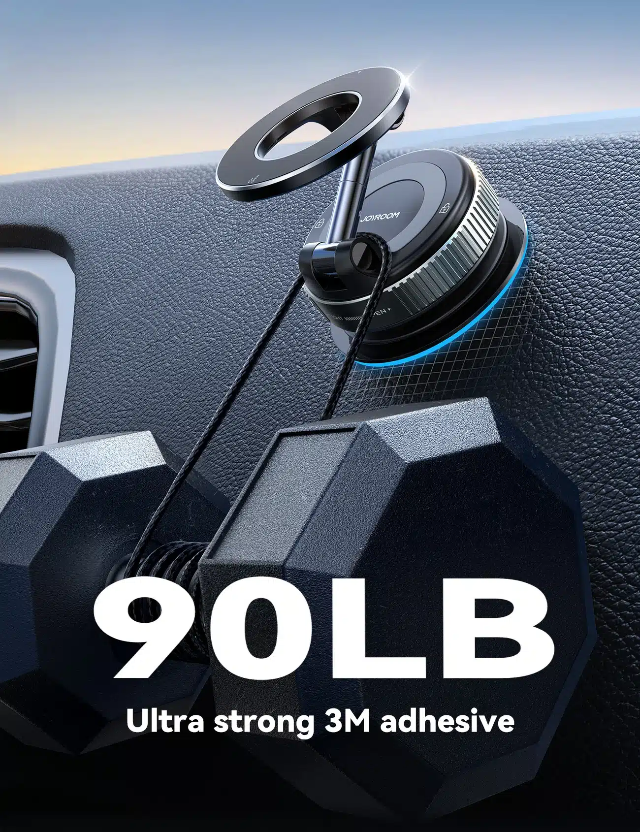 JOYROOM JR ZS501 Magsafe Suction Cup Phone Mount 5