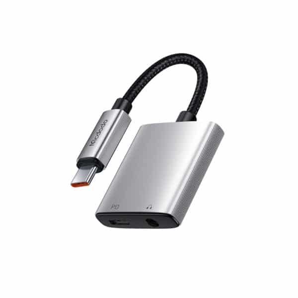 Mcdodo CA-505 USB-C to DC3.5 + USB-C 2 in 1 Audio Adapter
