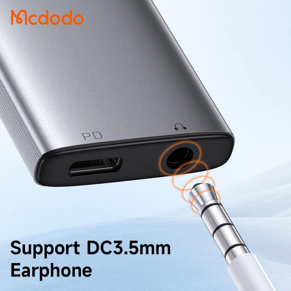 Mcdodo CA 505 USB C to DC3.5 USB C 2 in 1 Audio Adapter 5