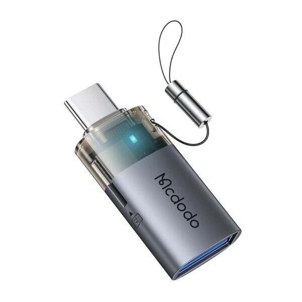 Mcdodo OT-760 2 in 1 USB-A to USB-C Transfer Adapter with TF Card Reader