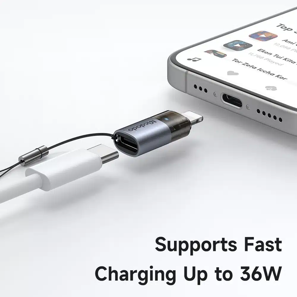 Mcdodo OT 763 Port Luma USB C to Lightning Charging Adapter 3