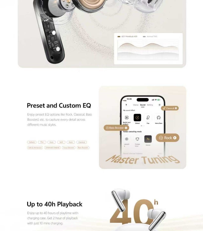 QCY MeloBuds N20 Pro Earbuds 1