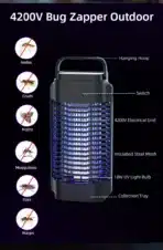 Qualitell D2 Electric Mosquito Zapper