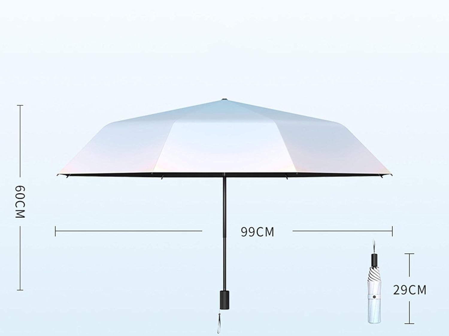 RUMBRELLA Three fold Gradient Sun Umbrella 4