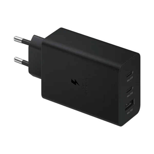 Samsung 65W PD Power Adapter Trio (USB-C X 2, USB-A)