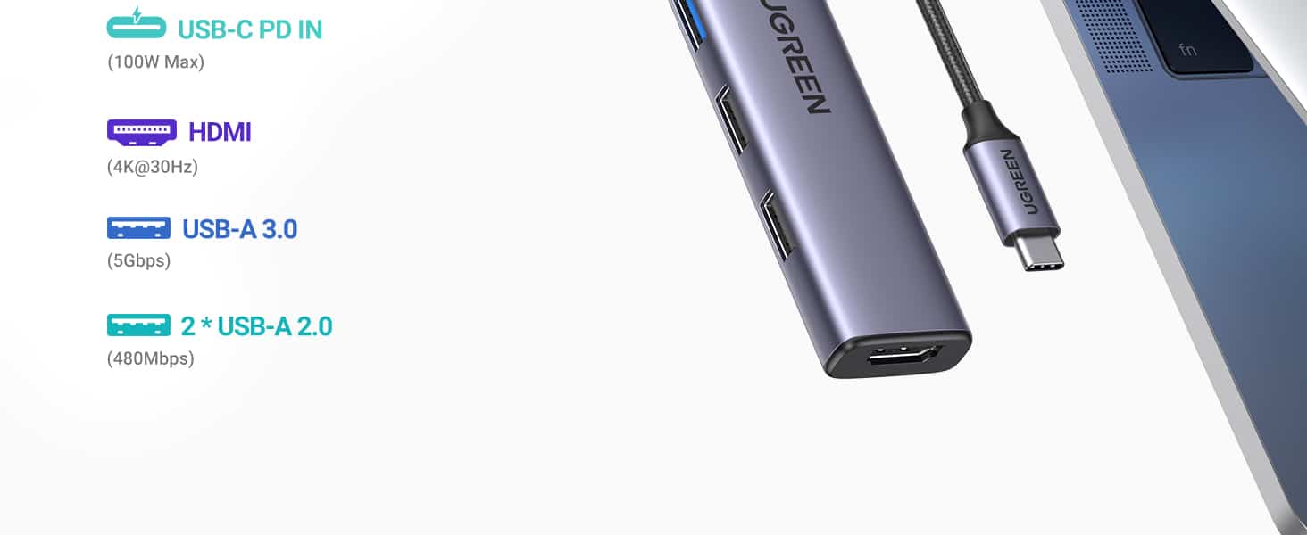 UGREEN CM478 15497 Revodok USB C Multifunction 5 in 1 Docking Station