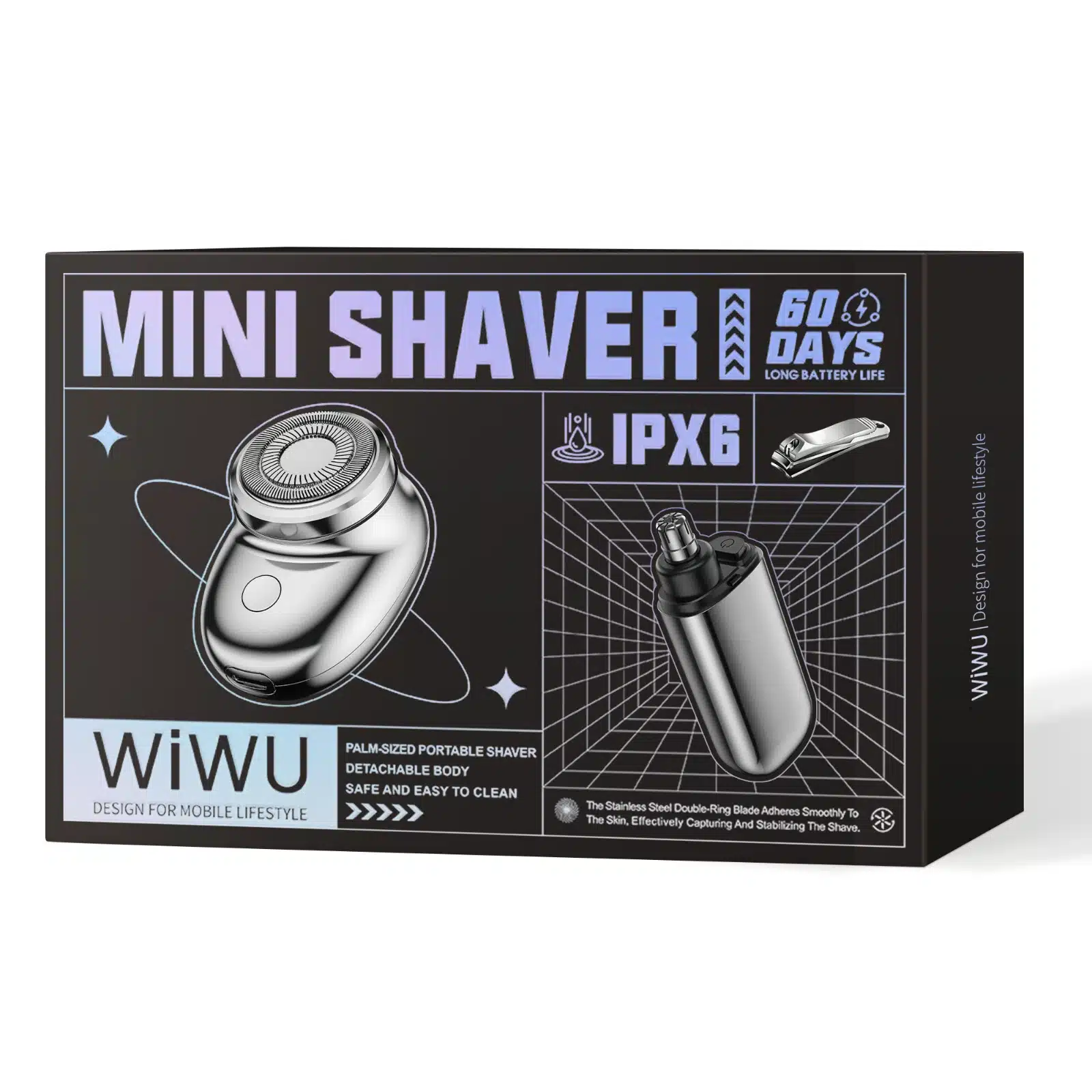WIWU Wi SH006 3 in 1 Gentleman Shaver Set 8