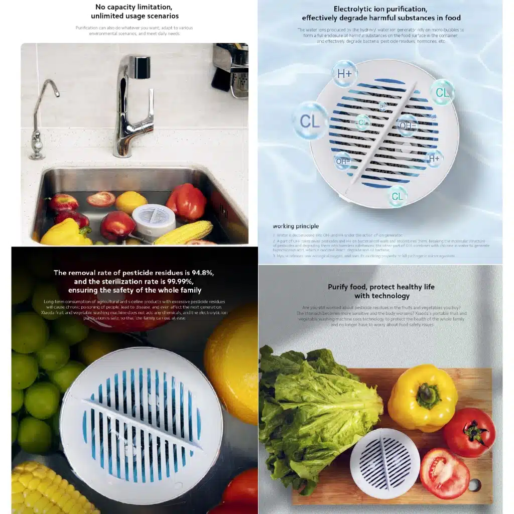 Xiaoda HD ZNGSQXJ01 Portable Fruit Vegetable Cleaner 2