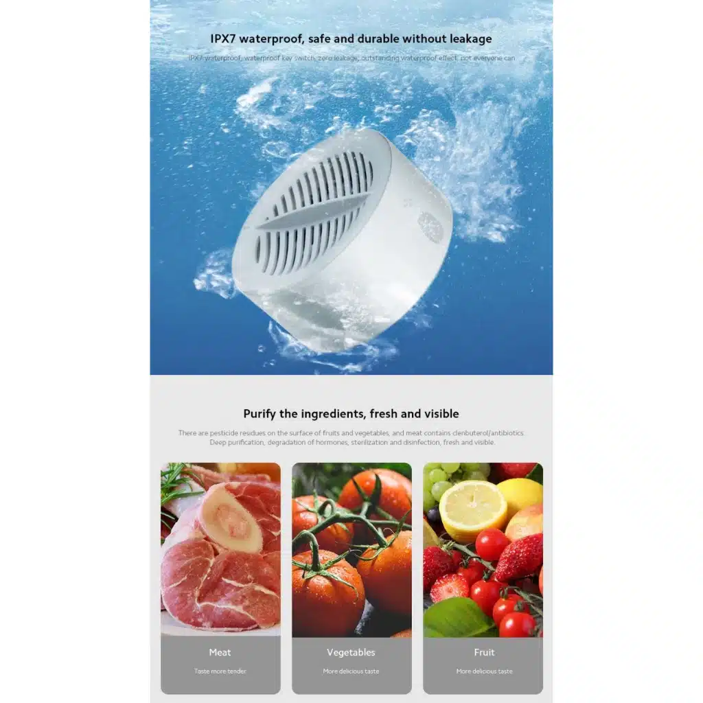 Xiaoda HD ZNGSQXJ01 Portable Fruit Vegetable Cleaner 3